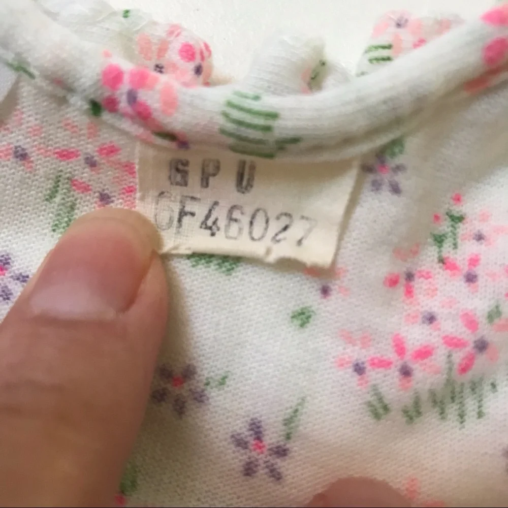 Vintage Carter’s Floral Layette Gown
